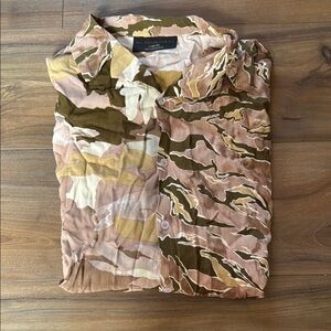 Camouflage Button-Up Shirt